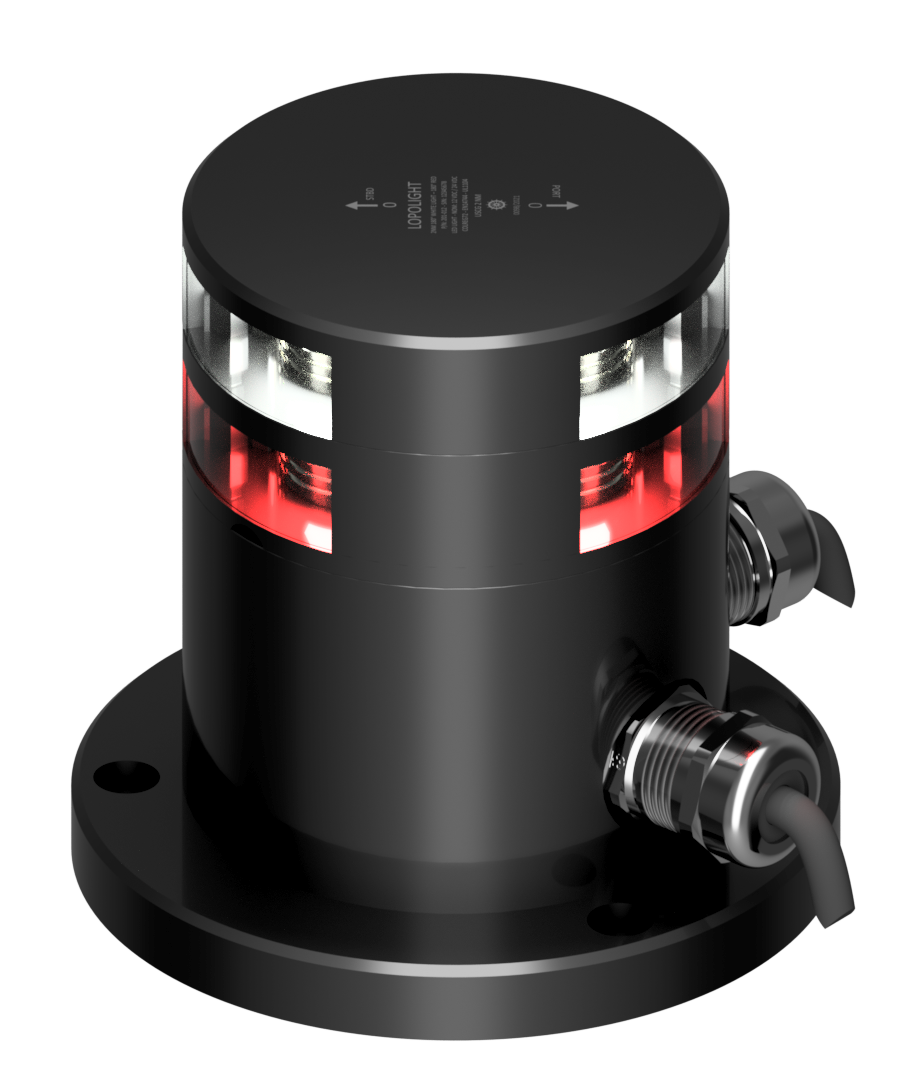 3nm 180° Red + 180° White, black anodized 3nm 180° Red + 180° White, black anodized